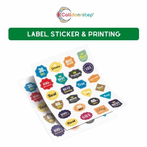 Multicolor Paper Product Packaging Label