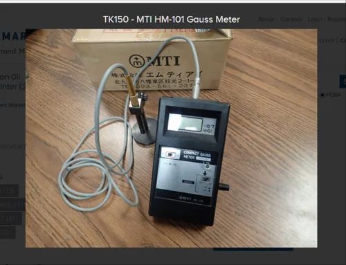 Single Phase TK150 - MTI HM-101 Gauss Meter