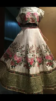 Stitched Off-white Wedding Lehenga