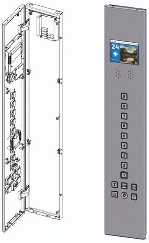 Stainless steel Cabin Operating Panel 1300x230x59 mm, TFT 4.3", For households and industrial