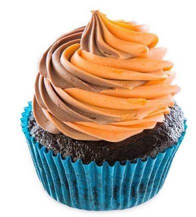 Choco-Orange Creamsicle Cupcake