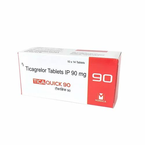 Ticagrelor 90 mg Tablets, Packaging Size: 10 X 14