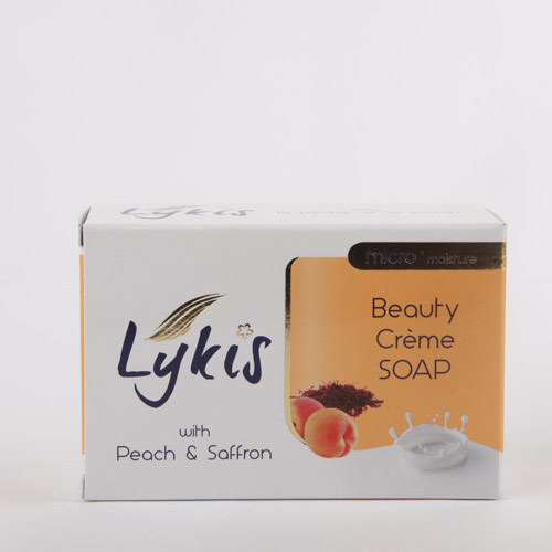 Lykis Peach and Saffron Creme Soap