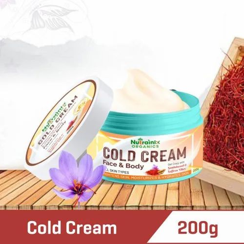 Nutrainix Organics Saffron Cold Cream, 200 G, For Personal, Box