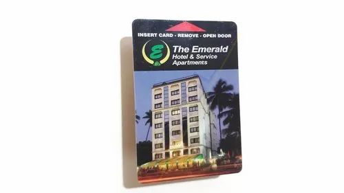 Double Sided Magnetic Strip Card HOTEL KEY CARDS, Shape: Rectangular, Thickness: 760-800
