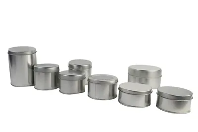 Round Tin Cans / Containers