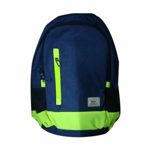 Polyester Laptop Blue Travel Backpack for Personal