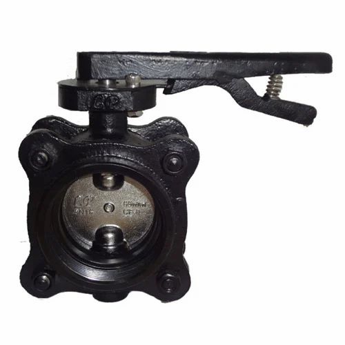 CI Screwed Ends Butterfly Valve, Size: 25 Mm To 100 Mm