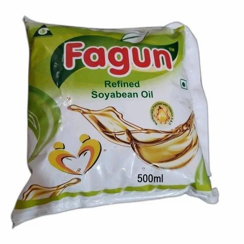 Fagun 500ml Soyabean Refined Oil, Packet, Speciality: Rich In Vitamin