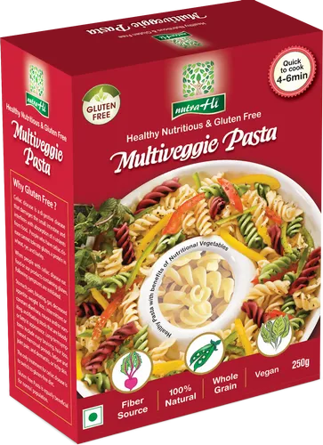 Plain Multicolor Pasta, For Pastas And Salads, Packaging Type: Box