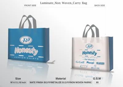 Printed Handle Type: U Cut Non Woven Carry Bag, For Shopping