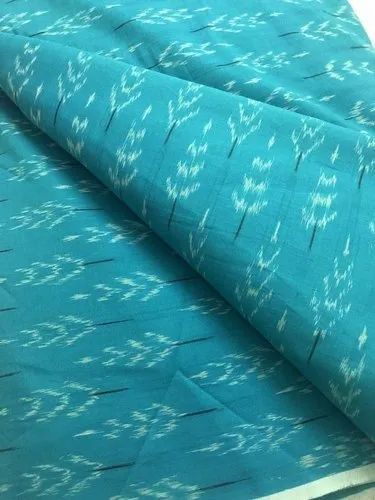 Ikat Mercerized Fabric, Print, Blue