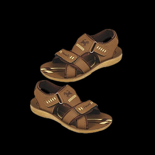 Boys PU Sole Brown Sandal, Size: 6 to 8