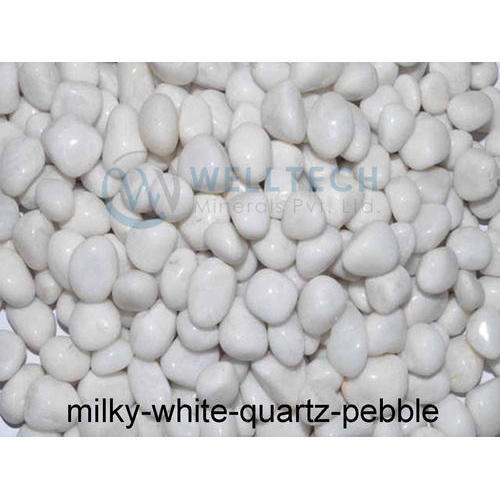 Milky White Quartz Pebble