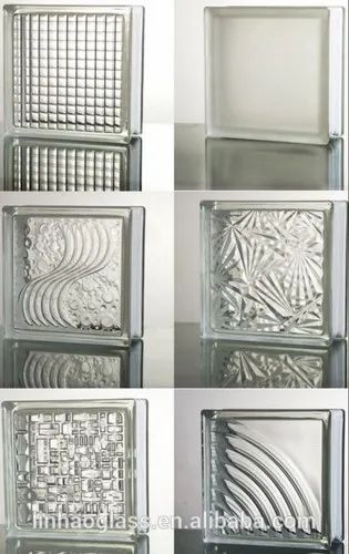 Transparent Glossy Decorative Glass Block