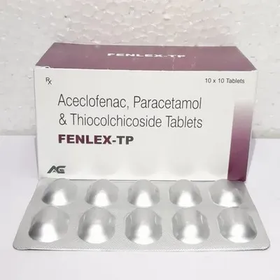 Fenlex-TP Aceclofenac Paracetamol & Thiocolchicoside Tablets