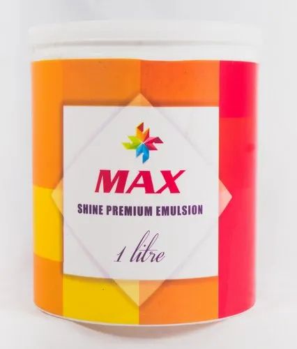 Max Shine Premium Emulsion, For Exterior Or Interior Walls