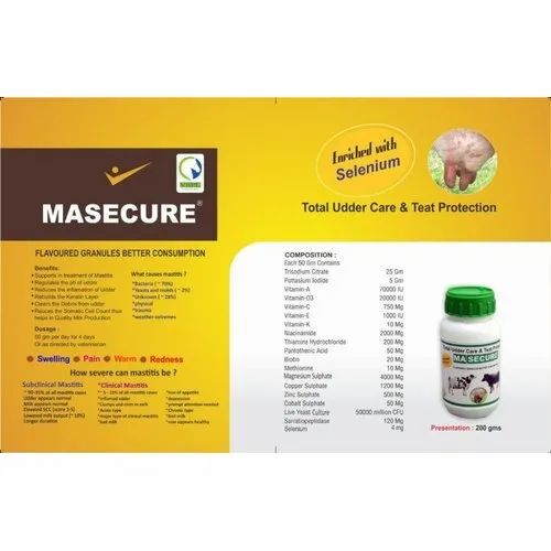 Powder Masecure Veterinary Medicine, Packaging Type: Bottle, Packaging Size: 200 G