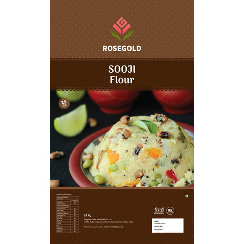 Rosegold 25 kg Sooji Flour, Packaging: Packet