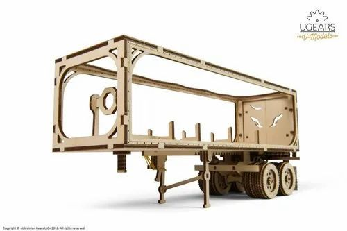 Natural Wooden Wood Trailer for Heavy Boy Truck VM03