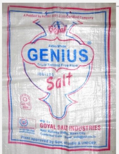 Polypropylene Heat Seal Salt Bags, Capacity: 10 Kg