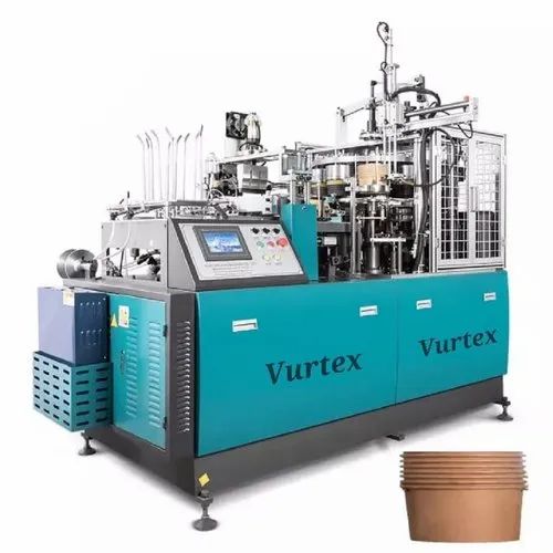 Vurtex Paper Bowl Making Machine, Model Name/Number: VI-120-3600B, 380 V