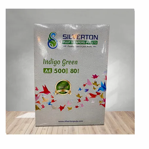 White Silverton Indigo Green Copier Paper, Packaging Size: 500 Sheets Per Pack