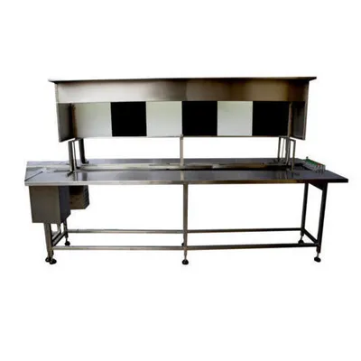 Silver Color Stainless Steel Visual Inspection Conveyor