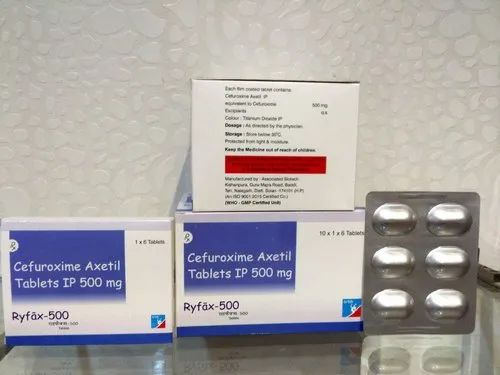 Ryfax-500 Cefuroxime Axetil Tablets, 500mg, Manufacturer: Arlark Bioteck Pharmaceuticals