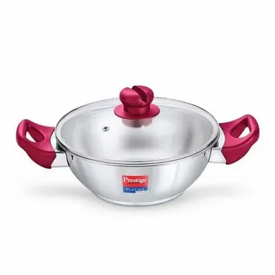 Platina Popular Stainless Steel Gas And Induction Compatible Kadai