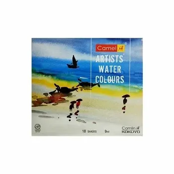 Camlin Kokuyo Artist's Water Color - 9ml Each, 18 Shades, Packaging Size: 8.5 X 7.2 X 1.1 Inches