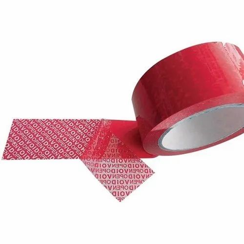 Backing Material: Plastic Tamper Evident Tape