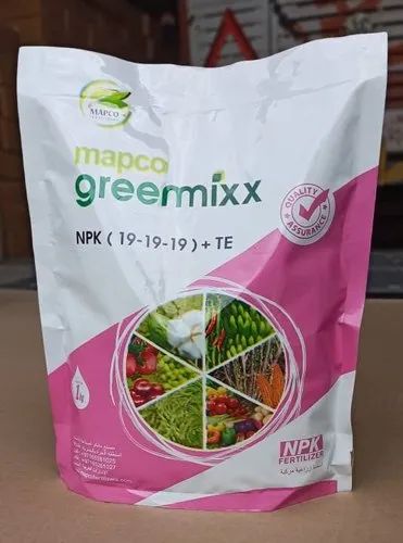 Mapco Greenmixx NPK(19-19-19) Fertilizer, Packaging Type: Bopp Polybag And Pouch, Packaging Size: 1 Kg