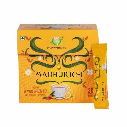 Madhurich Lemon Instant Green Tea, Powder