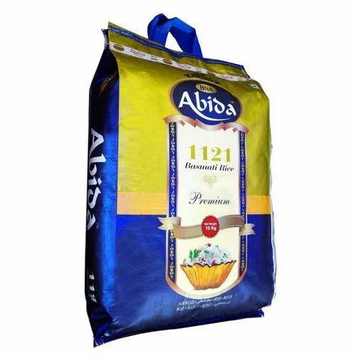 White 10kg Abida Premium 1121 Basmati Rice, High in Protein