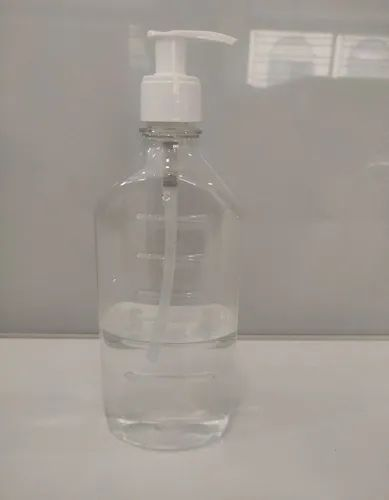 Flip Top Cap Transparent Sanitizer Pet Bottle, 500ml