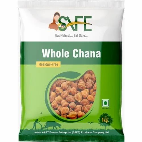 Brown 1kg Safe Whole Chana, Packaging Type: Packet