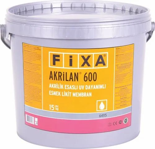 Fixa AKRILAN 600 Acrylic Based UV Resistant Liquid Membrane, Packaging Size: 15 Kg