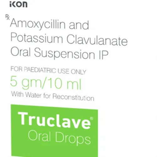 Truclave Amoxycillin And Potassium Clavulanate Oral Suspension, 5gm/10ml
