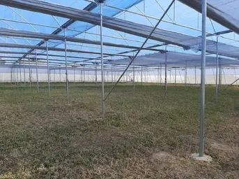 Steel Prefab Flat Roof Net House, For Agriculture