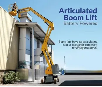 Articulated Boom Lift - Battery Operated Rental Service