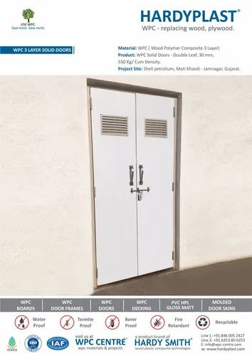 Hardy Plast Interior PVC Solid Doors, For Indoor And Outdoor