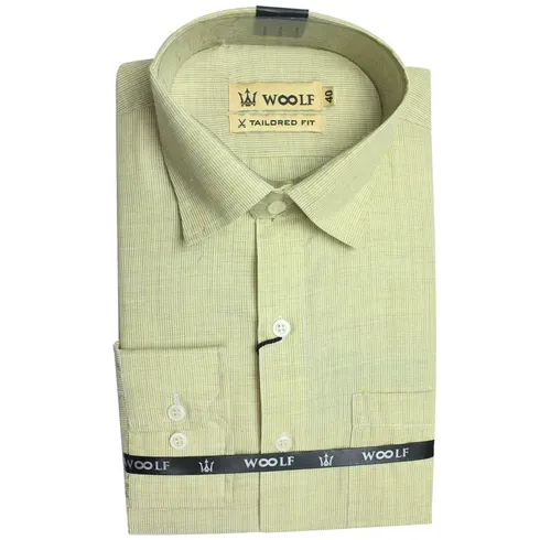 Men Cotton Readymade Shirt, Size: All Sizes