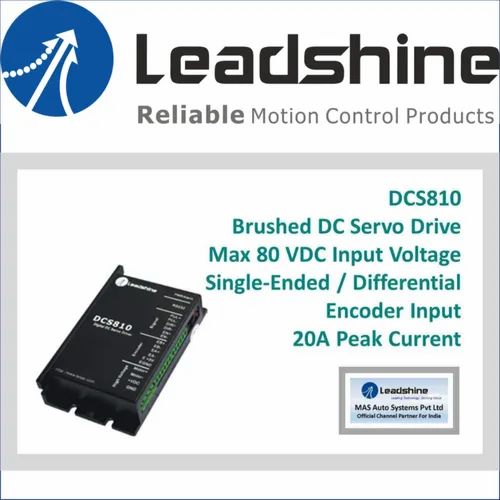 20-400w 0-20a Leadshine DCS810 Brushed DC Servo Drive, 18-80vdc