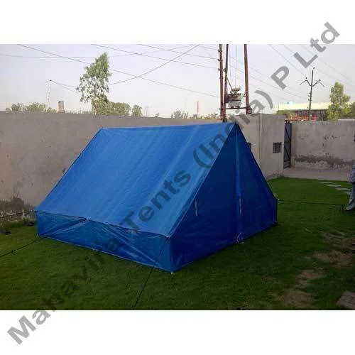 Blue Food HDPE Relief Tents, For Outdoor, Size: Free