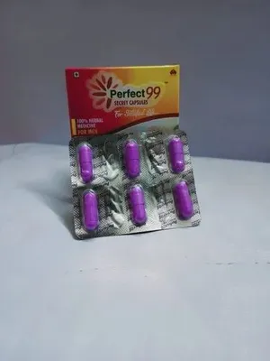 100% Herbal Medicine Perfect99 Secret Capsule (Power Capsules For Men) (Herbal Medicine), Non Prescription