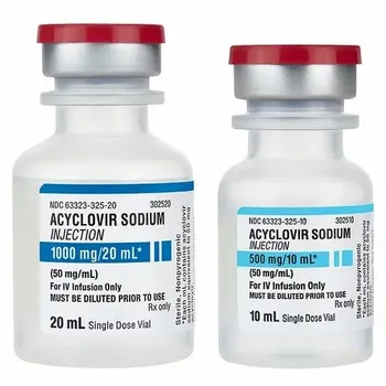 Acyclovir Sodium Injection, 10 Ml Single Dose Vial