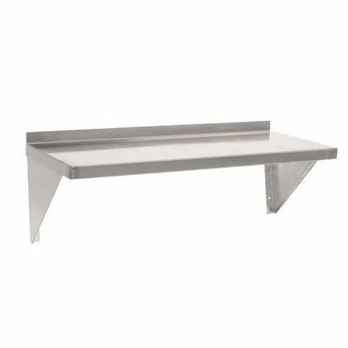 Ellygent Matt Stainless Steel Wall Shelf, For Kitchen, Size: 1500 X 350 Mm