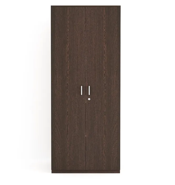 Bluewud Maltein Engineered Wood 2 Door Plain Wardrobe, (Wenge) For Home