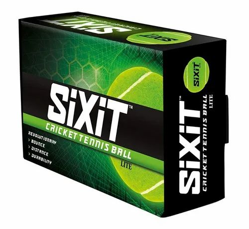 Green SiXiT Cricket Tennis Ball, Size: Full